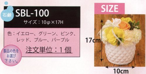 ポピー名古屋 SBL-100 シャボンフラワー フラワーポット 薔薇やカーネーションのシャボンフラワーがたくさん詰まったボリューム満点の商品です。ディスプレイするだけでかわいい空間に♪クリアケースに入っています。シャボンフラワーってどんなもの？花びらが石鹸で出来ています。（一部造花もございます）生花が置けない場所にもOK！プリザーブドよりお値打ちで新しい！石鹸なので枯れる心配がありません。ほのかに石けんの香りがします。ギフトにぴったりです！シャボンフラワーは観賞用です。※石けんでできていますが、洗濯・洗顔等を目的としたものではないため、そのようなことに使用しないでください。※高温多湿、特に水が有るところに置くことは避けてください。※食べ物ではありません。口に入れないようにしてください。※直射日光・蛍光灯を直に当てると色あせ・変色する可能性があります。※だんだんと変色（若干の色抜け）はしますが、負荷をかけない限り、花びらが崩れたりすることは稀です。※この商品はご注文後のキャンセル、返品及び交換は出来ませんのでご注意下さい。※なお、この商品のお支払方法は、先振込（代金引換以外）にて承り、ご入金確認後の手配となります。 サイズ／スペック